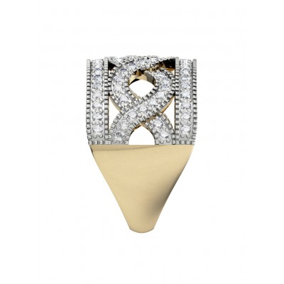 Stylish wide diamond Band